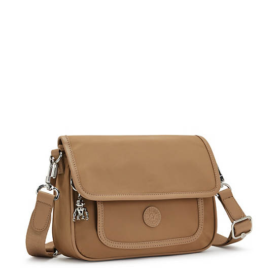 Kipling Inaki Crossbody Bags Soft Almond | CA 1177JP